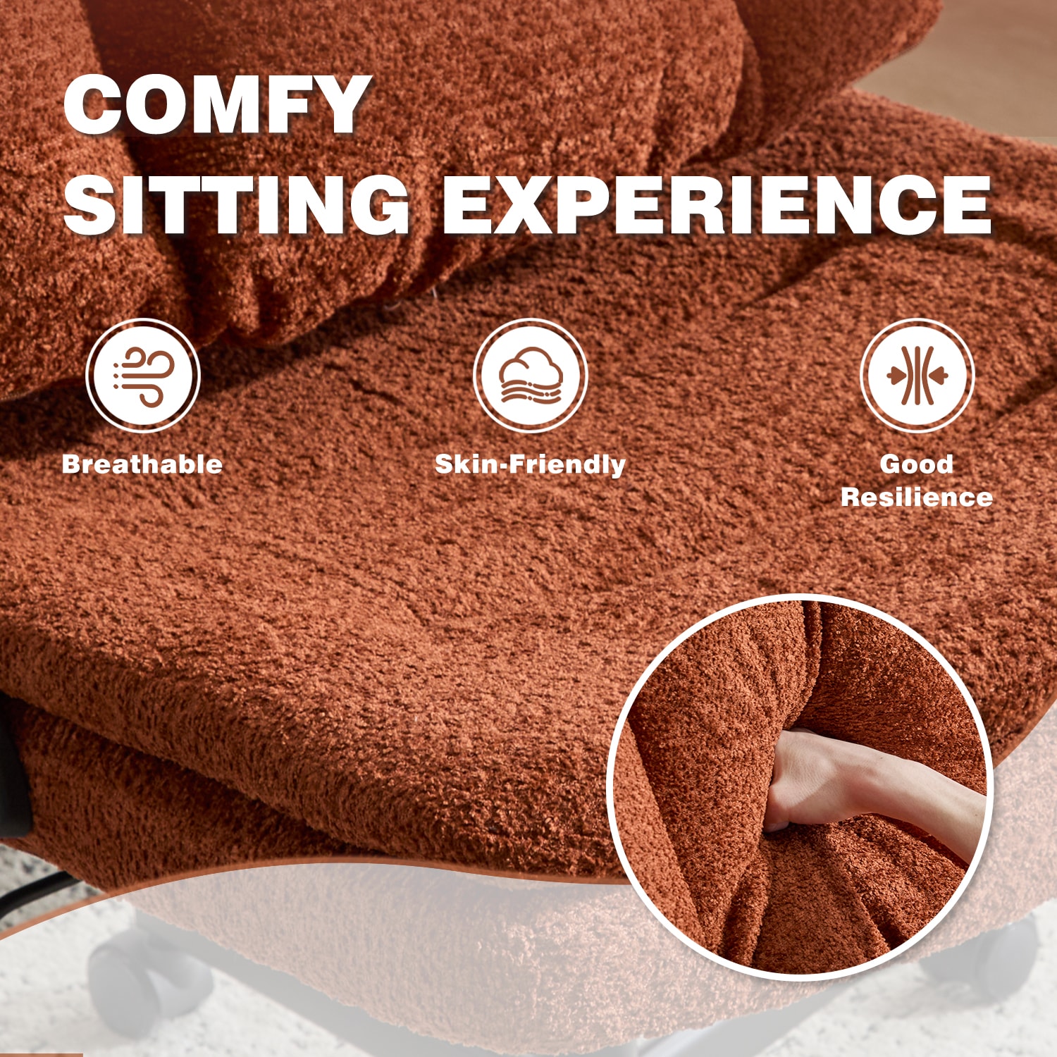 Ergonomic Office Chair With Airbag Lumbar Support And Flip Armrests_voghion.com